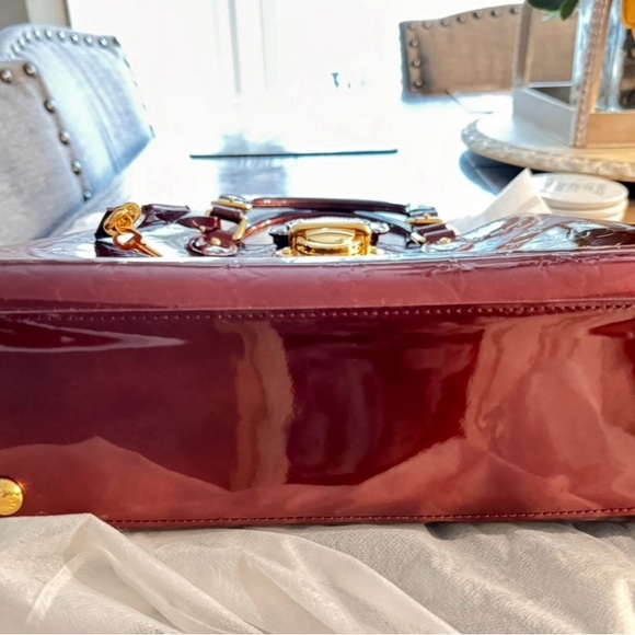 Louis Vuitton Glossy Burgundy Satchel - Picture 2 of 8